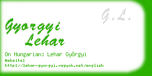 gyorgyi lehar business card